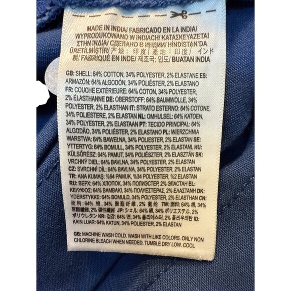 Vans Womens Blue Pleated Skater Skirt Size 24 Cotton Blend Made In India NWT - Picture 7 of 9